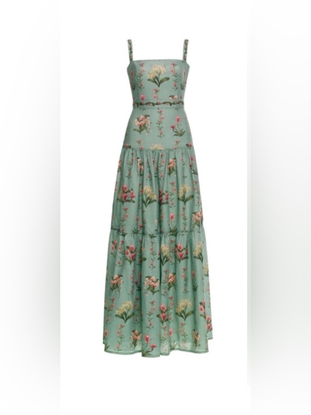 Agua by Agua Bendita Mint Floral Maxi Dress